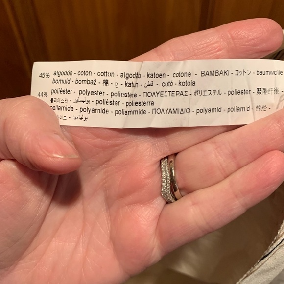 Zara Striped Skort in Ivory and Tan XS NWT - Picture 6 of 7